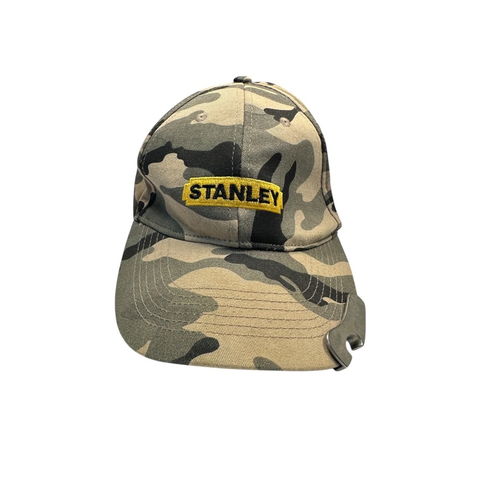 Stanley Camo Hat with Bottle Opener Novelty‎ Baseball Cap Outdoors Camping